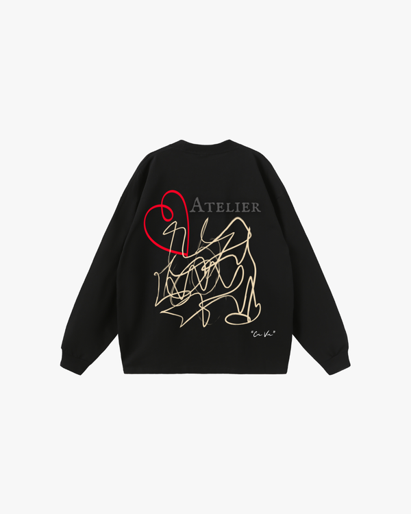 CA VA® - ZWARTE LONGSLEEVE MANIFEST