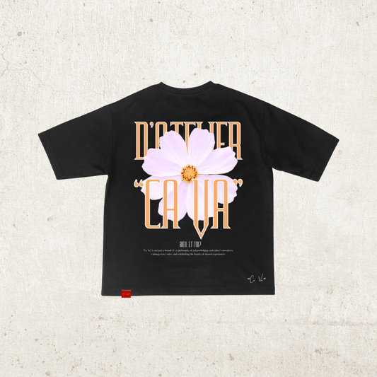 Ca Va® - Black Heavy Unisex Oversized T-Shirt #0001 - "Ca Va"