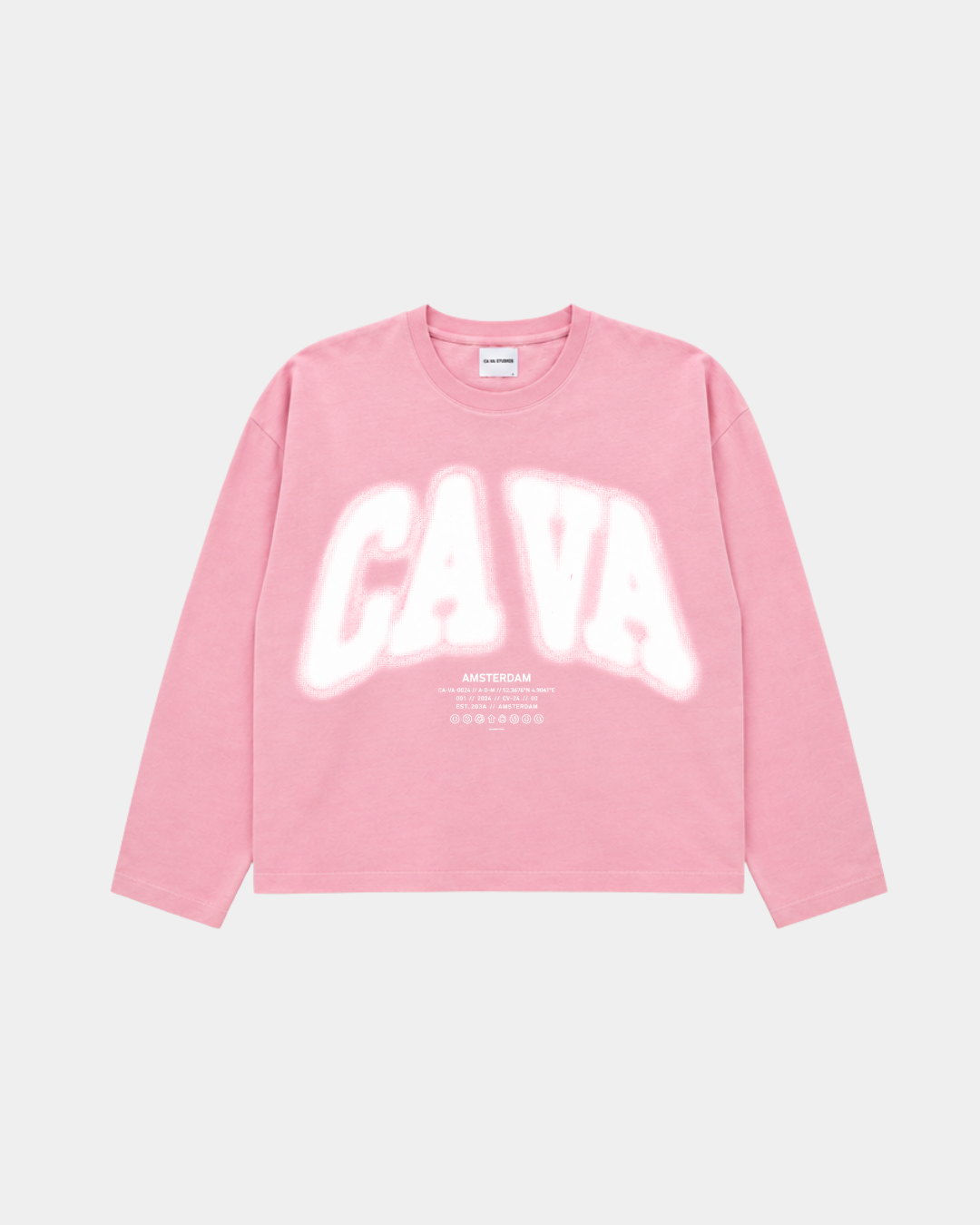 CA VA® Washed Boxy Longsleeve CAVA – Pink [Pre-Order]