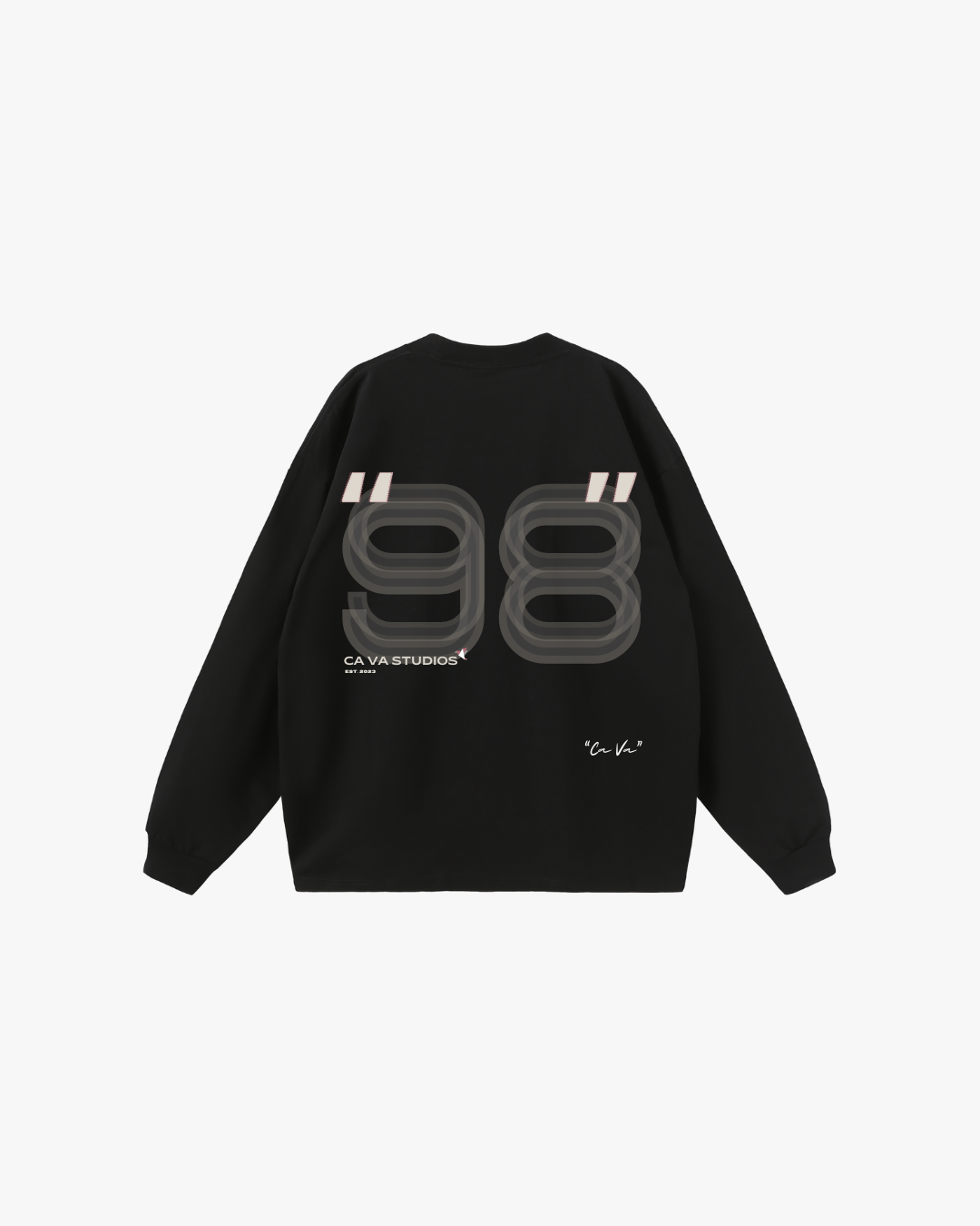 CA VA® - ZWARTE LONGSLEEVE - "98"