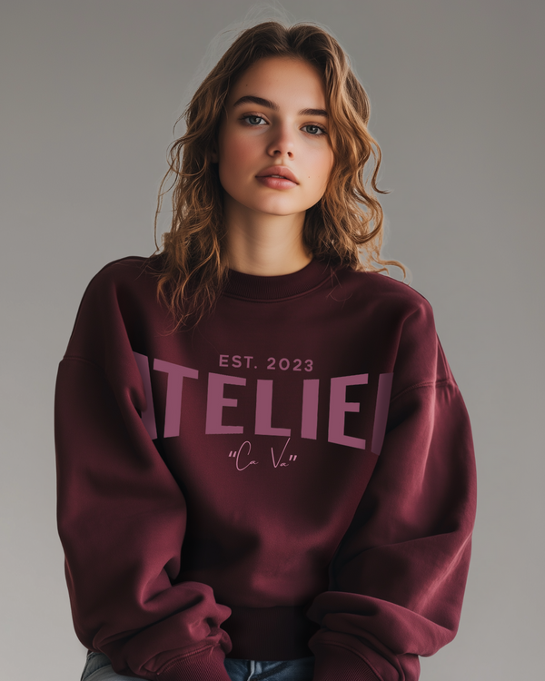 CA VA® ATELIER SWEATER - BORDEAUX