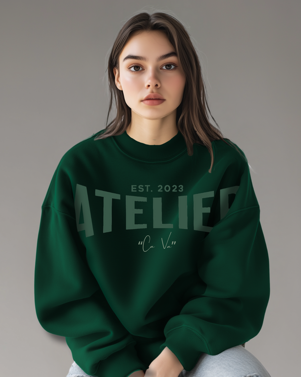 CA VA® ATELIER SWEATER - DARK GREEN