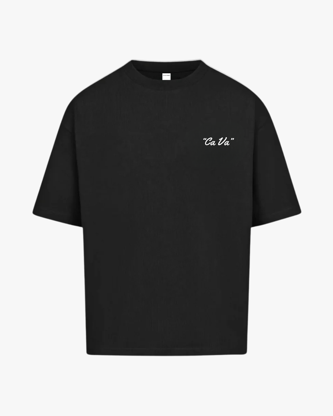 CA VA® - Zwart zwaar unisex oversized T-shirt #0060