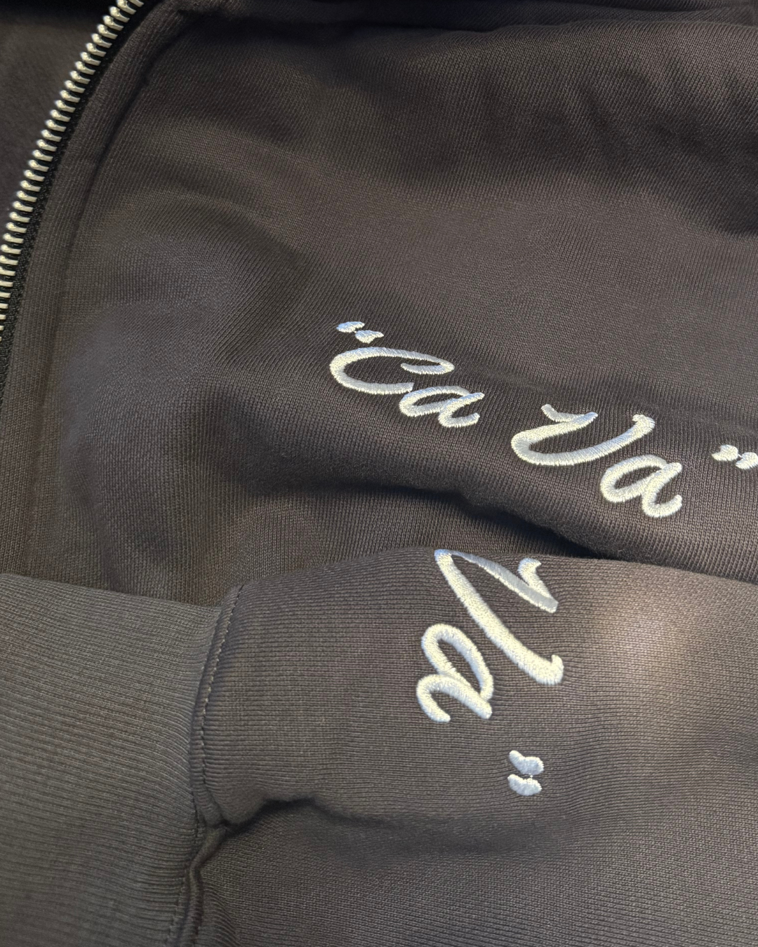CA VA® ZIP-HOODIE STONE COAL