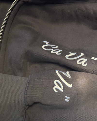 CA VA® ZIP-HOODIE STONE COAL