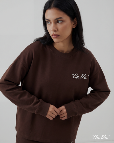 CA VA® - BRUINE LONGSLEEVE C'EST LA FUCKING VIE