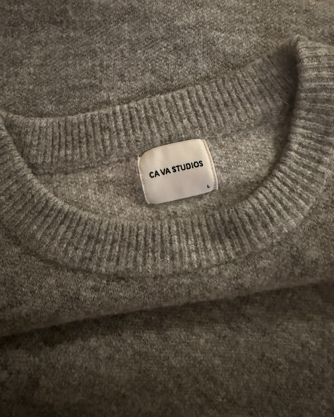CA VA® - GRIJZE KNITWEAR SWEATER
