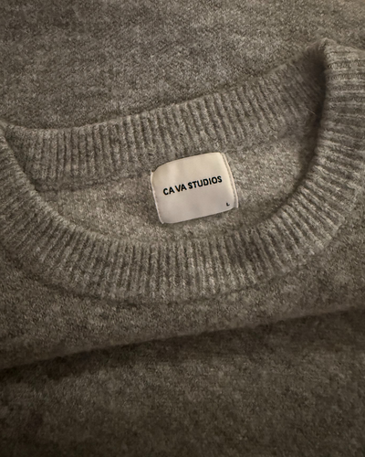 CA VA® - GRIJZE KNITWEAR SWEATER