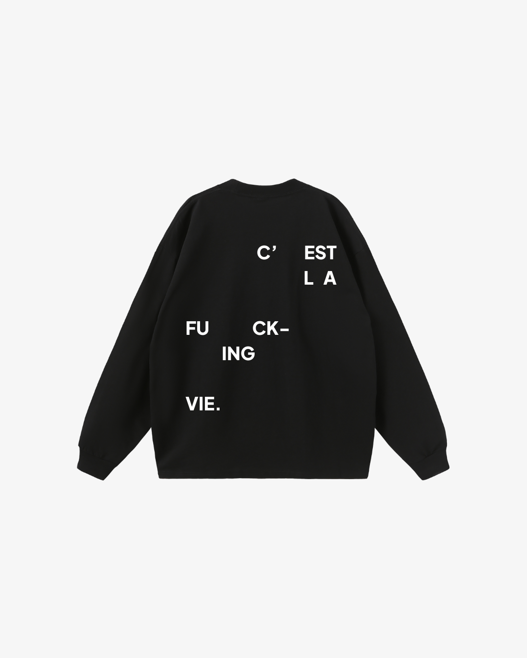 CA VA® - ZWARTE LONGSLEEVE C'EST LA FUCKING VIE