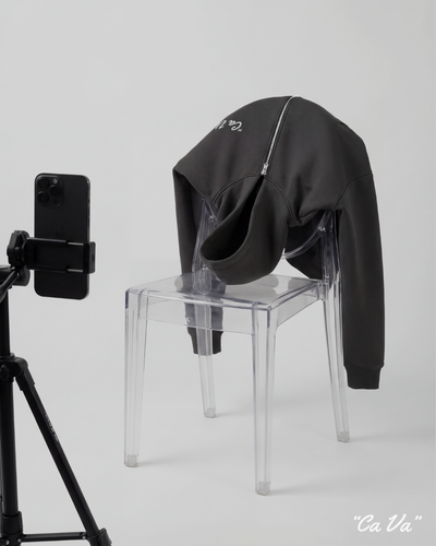 CA VA® ZIP-HOODIE STONE COAL