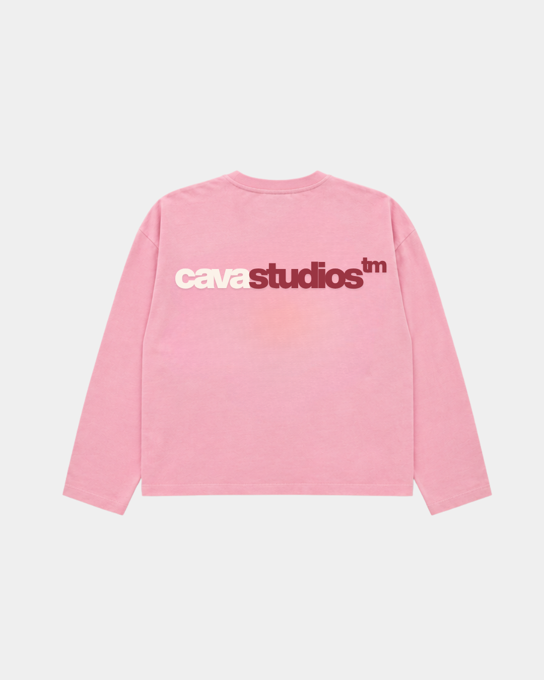 CA VA® Washed Boxy Longsleeve Trademark – Pink [Pre-Order]