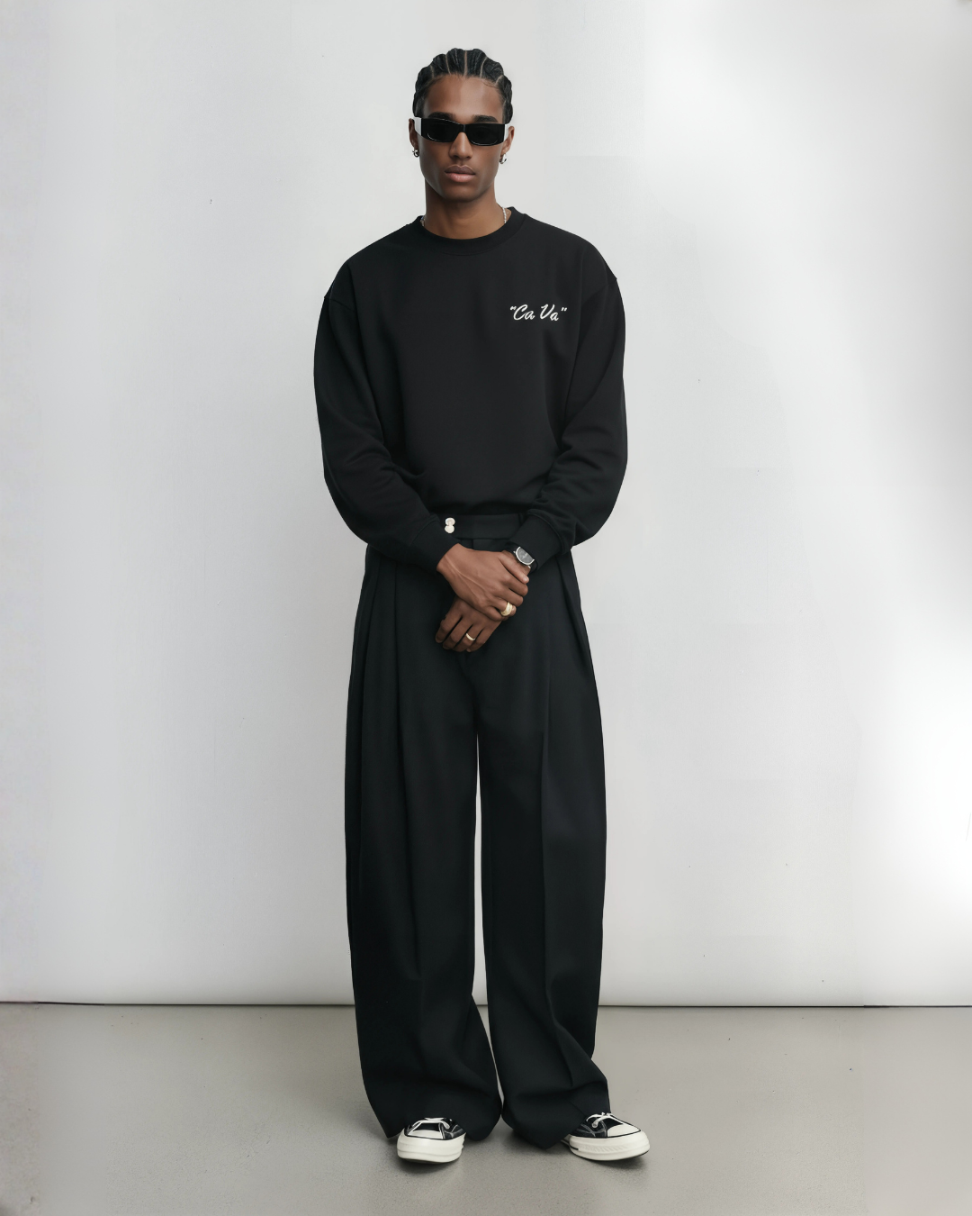 CA VA® - ZWARTE LONGSLEEVE AMSTERDAM