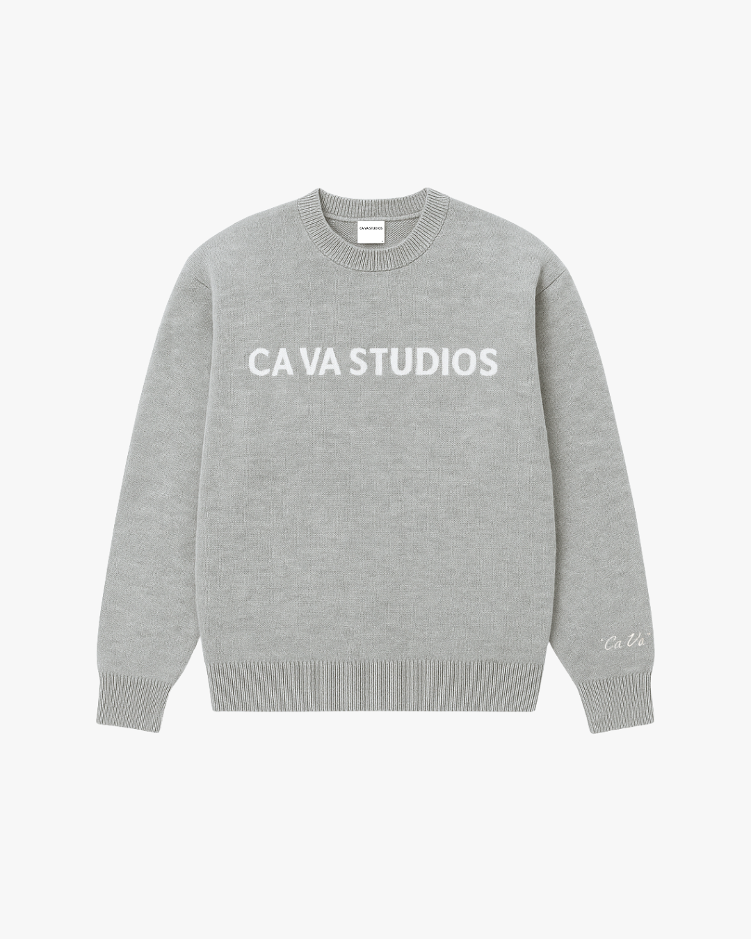 CA VA® - GRIJZE KNITWEAR SWEATER