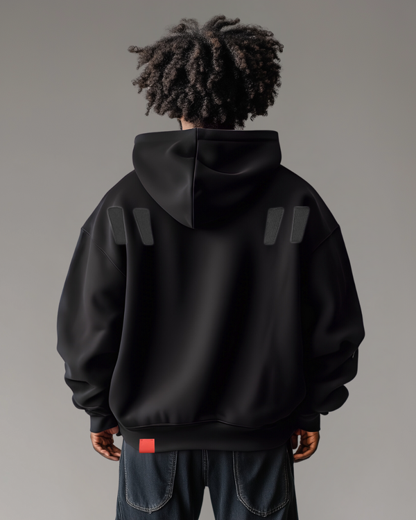 CA VA® OVERISIZED SIGNATURE HOODIE - BLACK