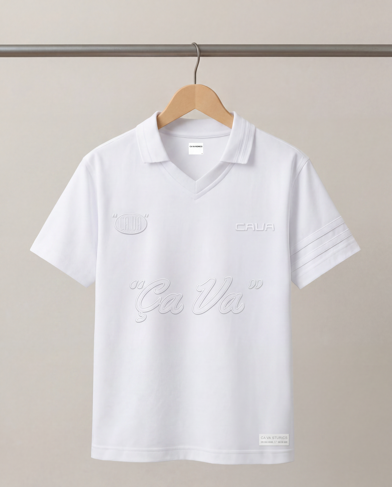 "CA VA" - LIMITED EDITION - RETRO SOCCER JERSEY #0069