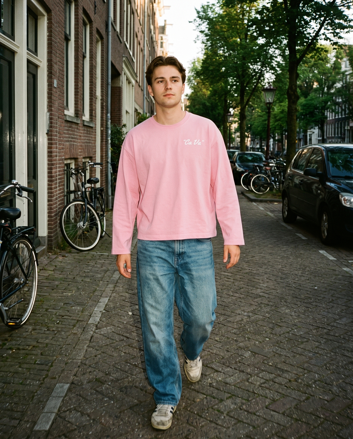 CA VA® Washed Boxy Longsleeve GITN – Pink [Pre-Order]
